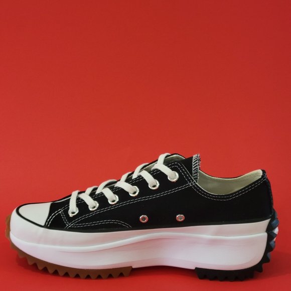 Converse Run Star Hike Low 'Black Gum' Unisex Platform Sneakers 168816C NWT - Picture 3 of 6